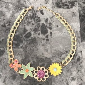 Lia Sophia flower necklace